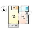 写真:巾クレスト 2階206の間取図