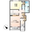 サンリットパークBの間取図