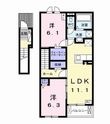 アルドーレⅡの間取図