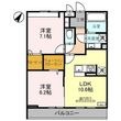 セジュールグラードⅡの間取図
