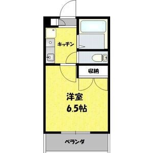 拡大写真:陣場ハイツ 1階103の間取り