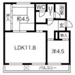 トモエコーポの間取図