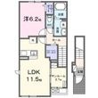 アンソレイユⅡの間取図