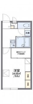 レオパレスひそこBの間取図