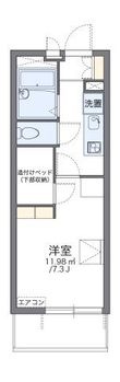 写真:レオパレス鈴風 2階202の間取図
