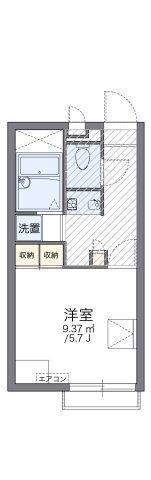 拡大写真：レオパレス西蔵前２ 2階201の間取り