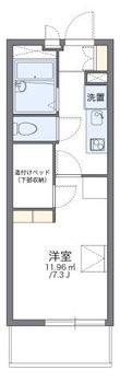 写真:レオパレス大和 1階111の間取図