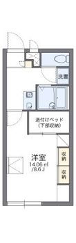 レオパレスユリの間取図