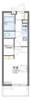 レオパレスバローネⅡの間取図