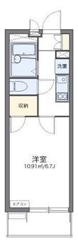 レオパレスエスタシオンSの間取図