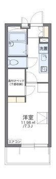 写真:レオパレス鈴風 2階201の間取図