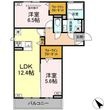 D-avance六名新町の間取図