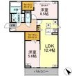 D-avance六名新町の間取図