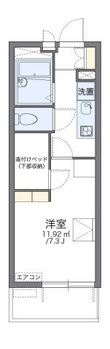 レオパレスイースト　フィールドの間取図