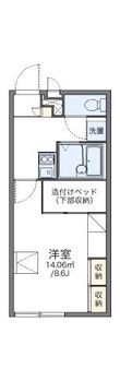 レオパレスドゥ ボワの間取図