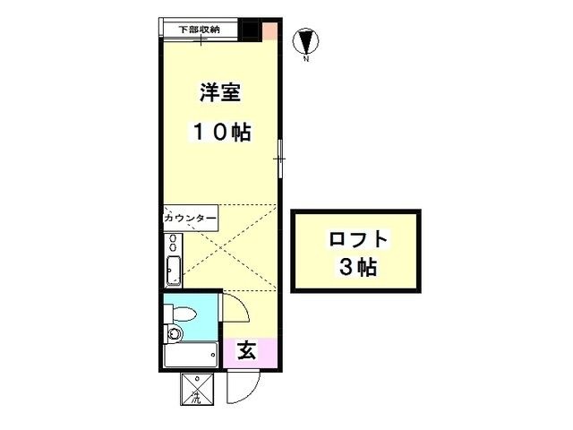 拡大写真:オレンジハウス 2階201の間取り