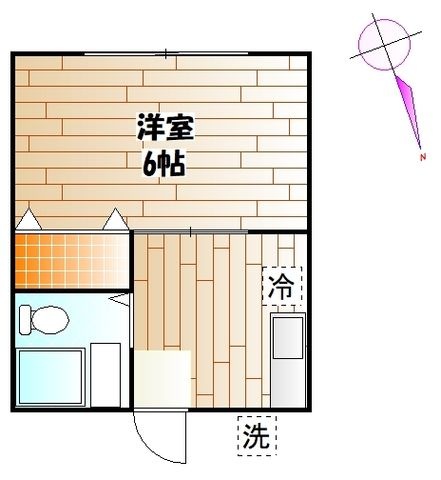 拡大写真:サンライズ東寺尾Ⅲ 1階101の間取り