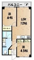 ハピネス飯田7号館の間取図