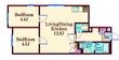 ボヌール大森東の間取図