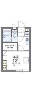 写真:レオパレスシャルマン 2階202の間取図