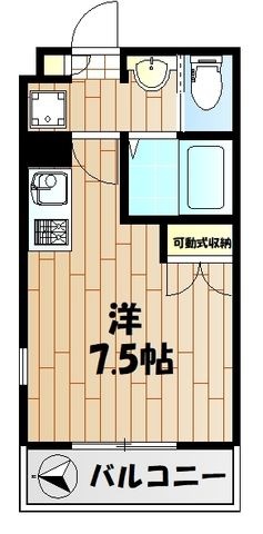 拡大写真:グレイスコート3番館 1階101の間取り