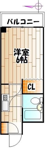 拡大写真：こまばディモーレ 2階201の間取り