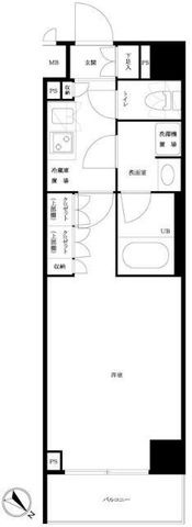 拡大写真:ルーブル川崎貝塚参番館 3階302の間取り