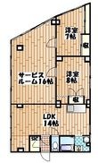 川崎市川崎区浜町1丁目の間取図