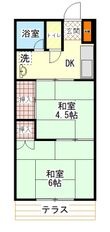 柿生コーポの間取図