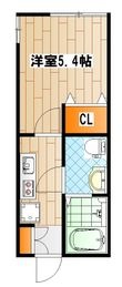 横浜市港北区仲手原2丁目の間取図