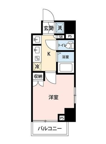 拡大写真:マイナビSTAYフレックス高津(ルーブル高津) 2階201の間取り