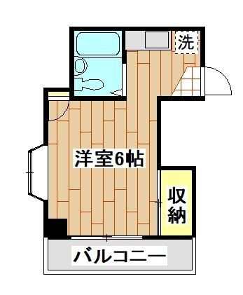 拡大写真:グランデュール高橋 3階301の間取り