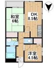 青山コーポAの間取図