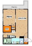 クレスト三ツ沢の間取図