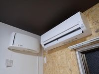 湿気がたまりやすい北側洋室にロスナイ設置