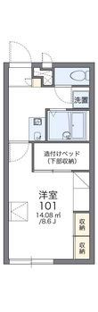 レオパレス京町さくらの間取図
