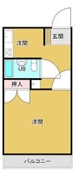 写真:コーポ梅白 2階206の間取図