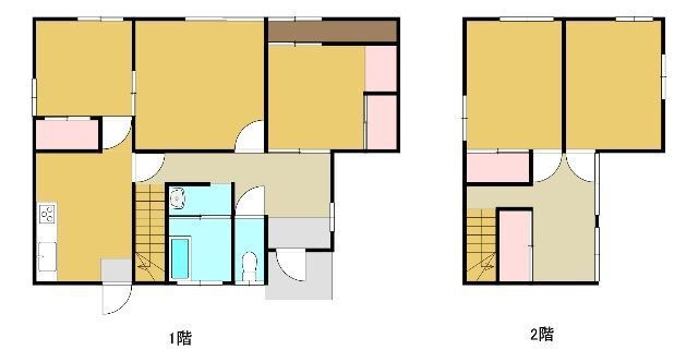 拡大写真:若葉台4丁目貸家 2階1の間取り