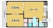 パレ若松の間取図