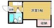 フラットKの間取図