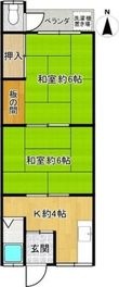 川添ハイツの間取図
