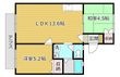 高井ハイツB棟の間取図