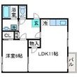 ドミールコウA棟の間取図