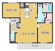 D-residence下田部A棟の間取図
