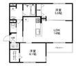 D-residence下田部Bの間取図