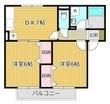 ハイカムールB棟の間取図