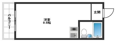 拡大写真:コトブキパークハイツ 3階302の間取り