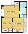 コーポ西田の間取図