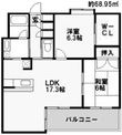 ルフォンド天神の間取図