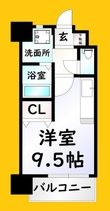 写真:アクシオ小倉 11階1103の間取図